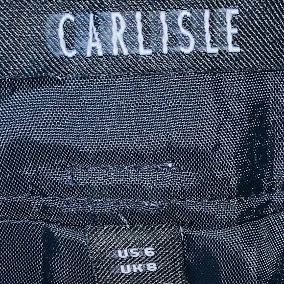 Carlisle Black and White Pencil Wool Mini Skirt 6 - Picture 4 of 6